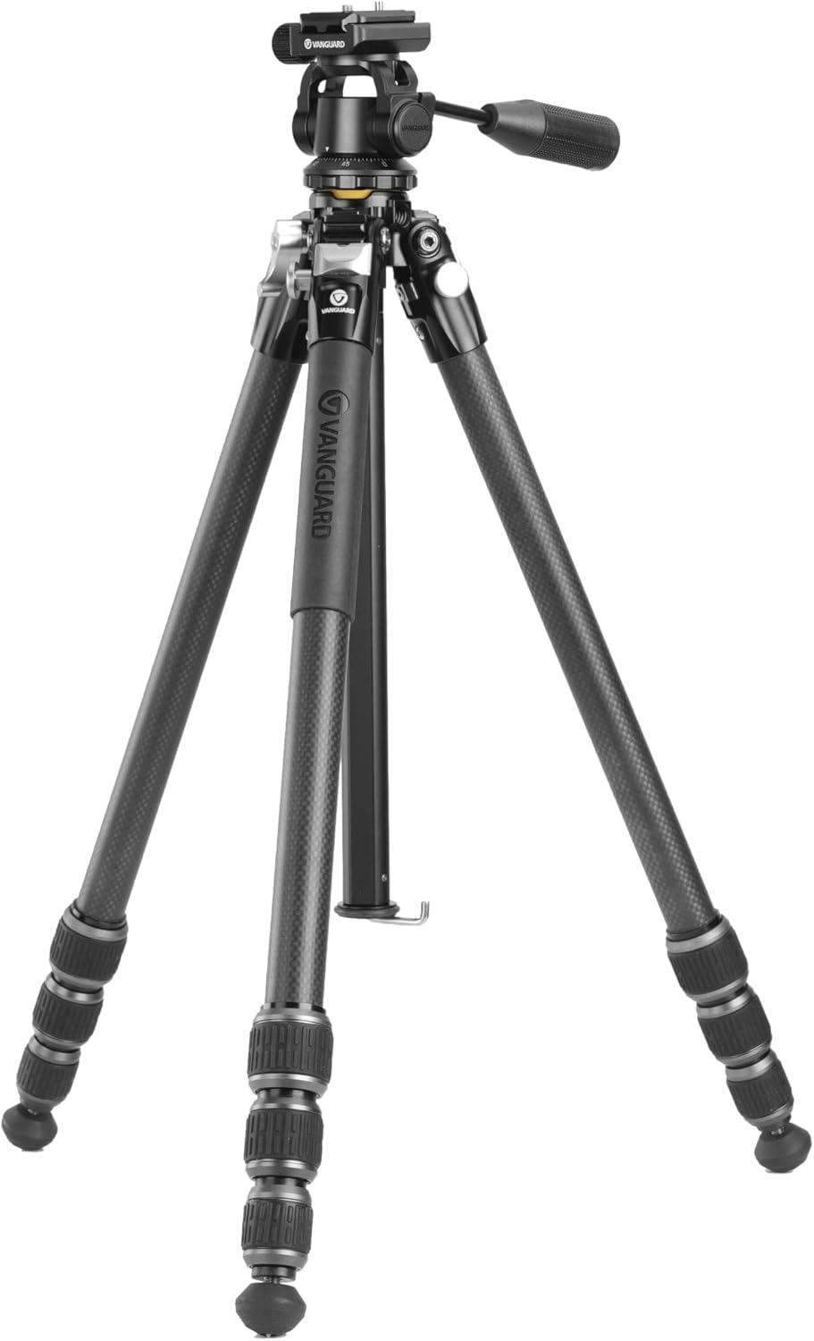 Vanguard Veo 5 234CO26 trípode de viaje - Fibra de carbono con altura de 19,4 a 159 cm - Rótula de observación - Carga máxima de 6 kg y peso de 1,67 kg