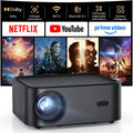HAPPRUN H11 - Mini proyector Full HD 1080P de 1000 ANSI compatible con 4K - Netflix Dolby Audio WiFi 6 Bluetooth 5.2 - Autoenfoque y altavoz integrado para cine y gaming