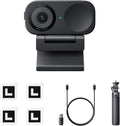Insta360 Link 2C - Webcam 4K para PC y Mac con sensor de media pulgada - Encuadre automático HDR y cancelación de ruido por IA - Control por gestos USB y paquete con trípode
