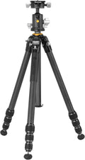 Vanguard Veo 5 264CB160S trípode de viaje - Fibra de carbono con altura máxima de 170 cm - Rótula de bola con nivel de burbuja - Carga máxima de 15 kg
