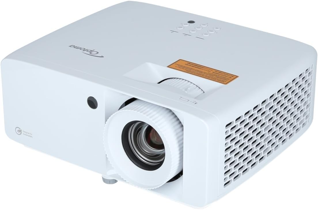 Optoma ZH450 - Proyector DLP Full HD 1080P con función 3D - HDMI USB y VGA para múltiples fuentes - Formato de escritorio para montaje en mesa y uso en interiores