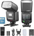 Godox V480C flash TTL para Canon - Número guía 50 y HSS 1 a 8000 s - Pantalla táctil y reciclaje de 1,7 s - Batería de 7,2 V y 2200 mAh con hasta 650 destellos