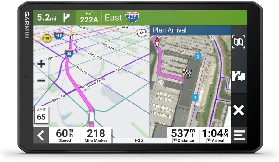 Garmin Dezl LGV810 EU MT D - Navegador GPS para camión con pantalla táctil de 8 pulgadas - Bluetooth WiFi y navegación europea - Alertas de radar carriles y autonomía de 3 horas