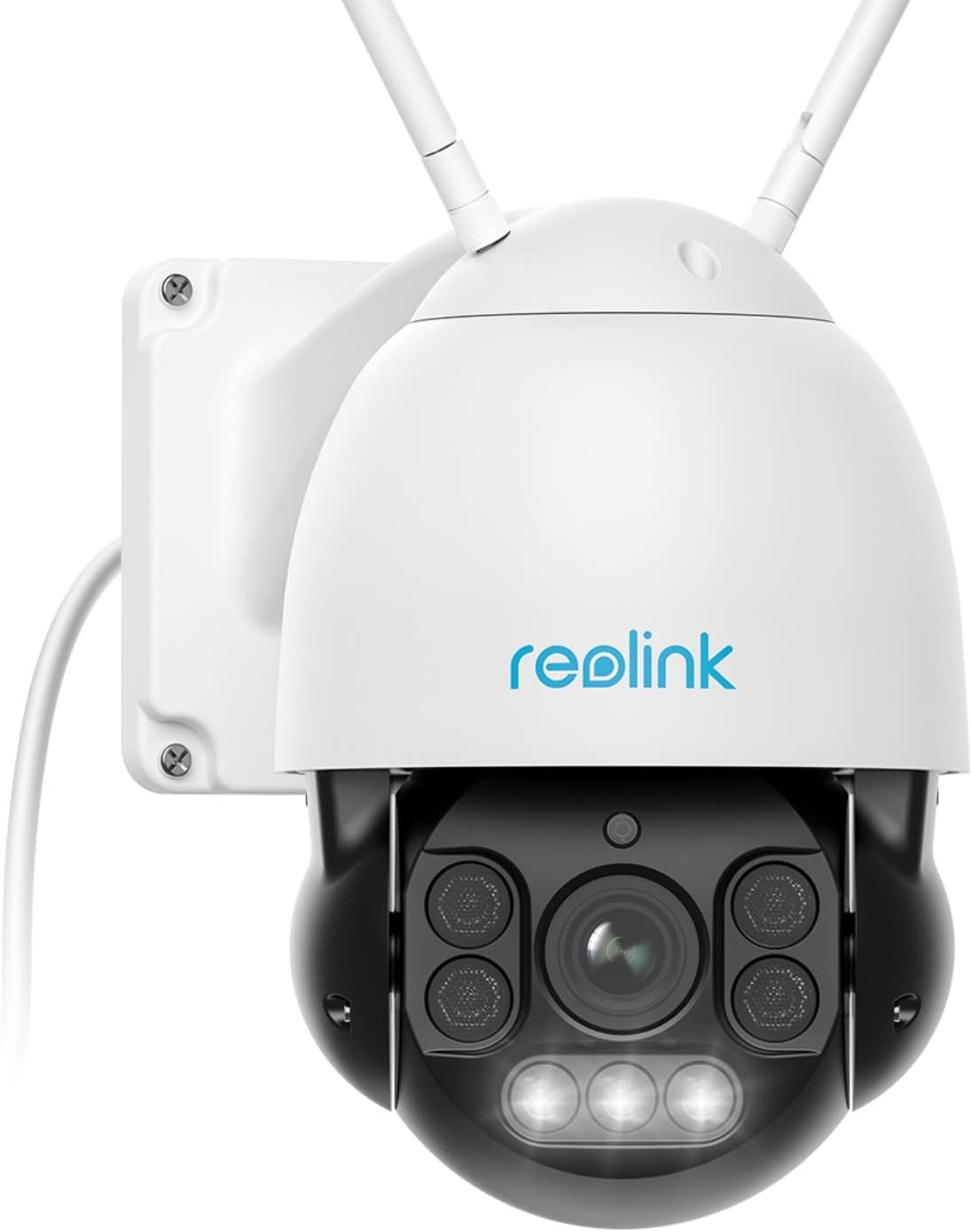 Reolink RLC 523WA - Cámara PTZ WiFi exterior 5 MP con zoom óptico 5 aumentos - Visión nocturna en color hasta 60 m - Seguimiento automático detección de personas y vehículos