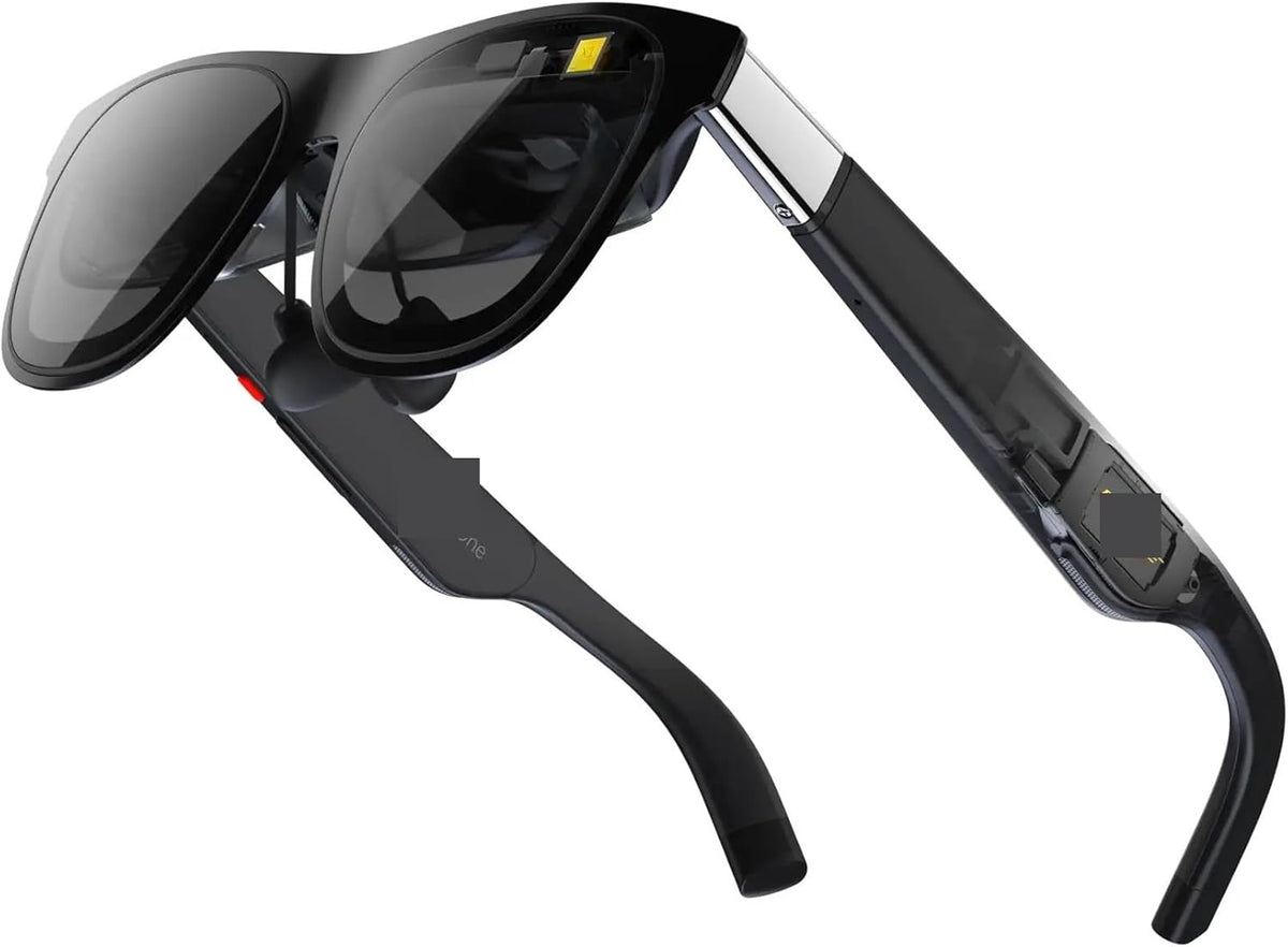 Gafas AR huangjiaxuan - Pantalla virtual de hasta 147 pulgadas a 120 Hz - Conexión USB C para dispositivos compatibles - Versión AR ligera de 50 g para adultos