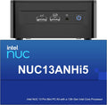 ASUS NUC 13 Pro NUC13ANHi5 - Mini PC Intel Core i5 1340P con 16 GB RAM y SSD de 512 GB - Salida 8K y cuatro pantallas 4K - WiFi 6E Bluetooth 5.3 con Windows 11 Pro