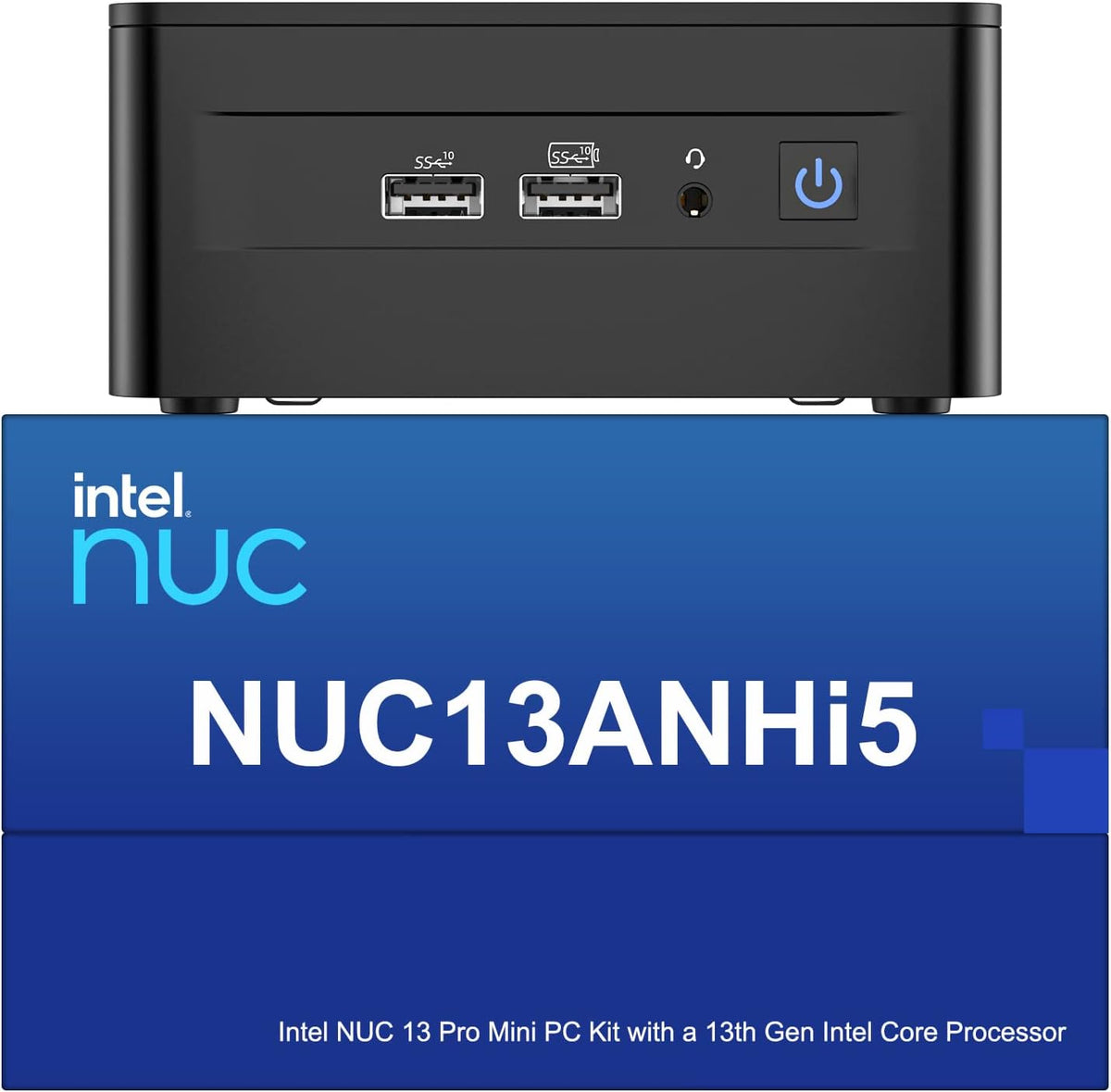 ASUS NUC 13 Pro NUC13ANHi5 - Mini PC Intel Core i5 1340P con 16 GB RAM y SSD de 512 GB - Salida 8K y cuatro pantallas 4K - WiFi 6E Bluetooth 5.3 con Windows 11 Pro