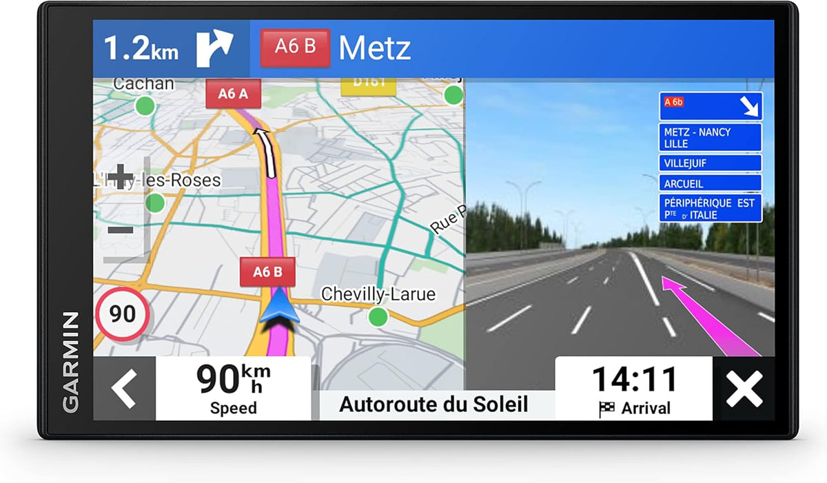 Garmin DriveSmart 76 MT S GPS para coche - Pantalla táctil de 7 pulgadas - Mapas de Europa con Bluetooth - Alertas de radar e indicación de carriles