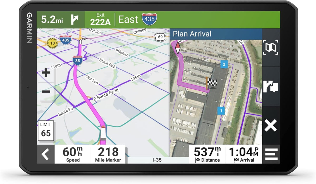 Garmin Dezl LGV810 EU - Navegador GPS para camión con pantalla táctil de 8 pulgadas - Bluetooth WiFi y mapas de Europa - Alertas de radar carriles y batería de 3 horas
