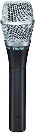 Shure SM86 LC - Micrófono vocal de condensador cardioide para escenario y estudio - Conexión XLR e impedancia de 600 ohmios - Incluye estuche y soporte para actuaciones y grabación