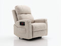 Sillones reclinables tapizados 94x98x106 cm - beige - diseño moderno para salón