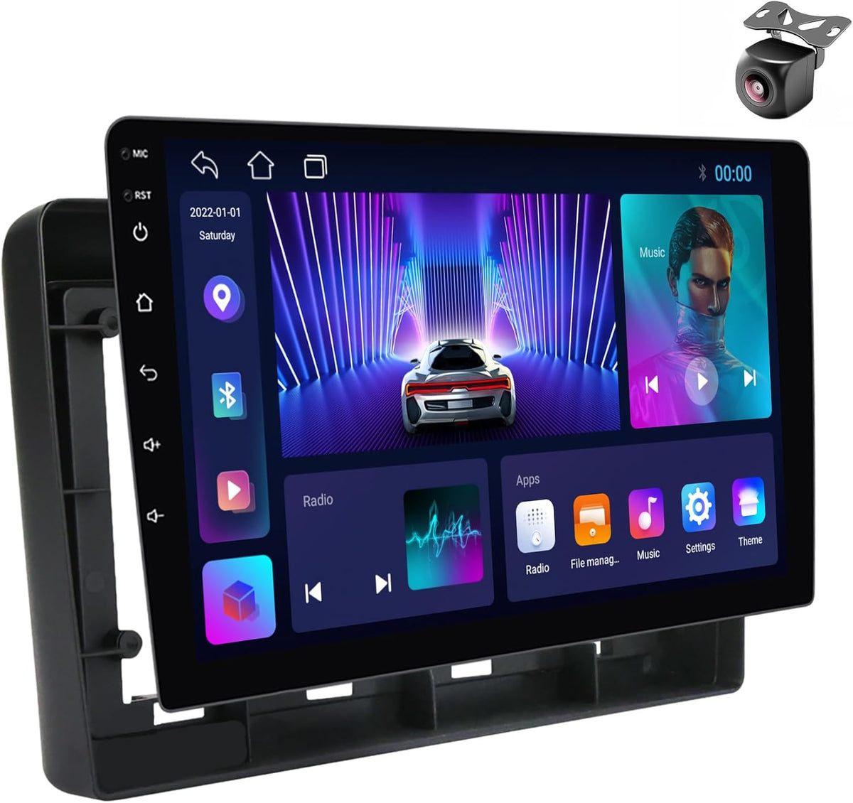 Radio Android 14 para Nissan X Trail T30 - Pantalla táctil de 9 pulgadas con 1 GB RAM y 32 GB - CarPlay navegación y multimedia - WiFi 4G Bluetooth USB y FM