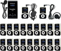 Retekess T130 T131 - Sistema inalámbrico de audioguía de 99 canales - Hasta 12 h en espera con batería y USB - Para turismo fábricas formación reuniones viajes e interpretación