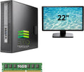 HP EliteDesk 800 G2 reacondicionado - PC sobremesa Core i5 6500 con 16 GB RAM y SSD 480 GB - Monitor de 22 pulgadas incluido - Windows 11 Pro para oficina y uso diario