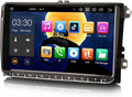 Erisin radio Android 14 para Volkswagen y Skoda - Pantalla de 9 pulgadas con 4 GB RAM y 64 GB - CarPlay Android Auto y GPS - Bluetooth 5.0 WiFi USB SD Ethernet y DAB