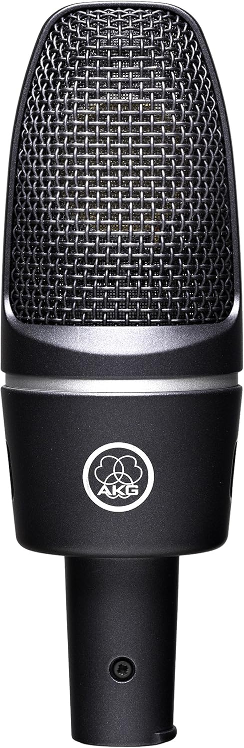 AKG C3000 micrófono de condensador - Diafragma grande y patrón unidireccional - Conexión XLR para voz e instrumentos - Para estudio y actuaciones en directo