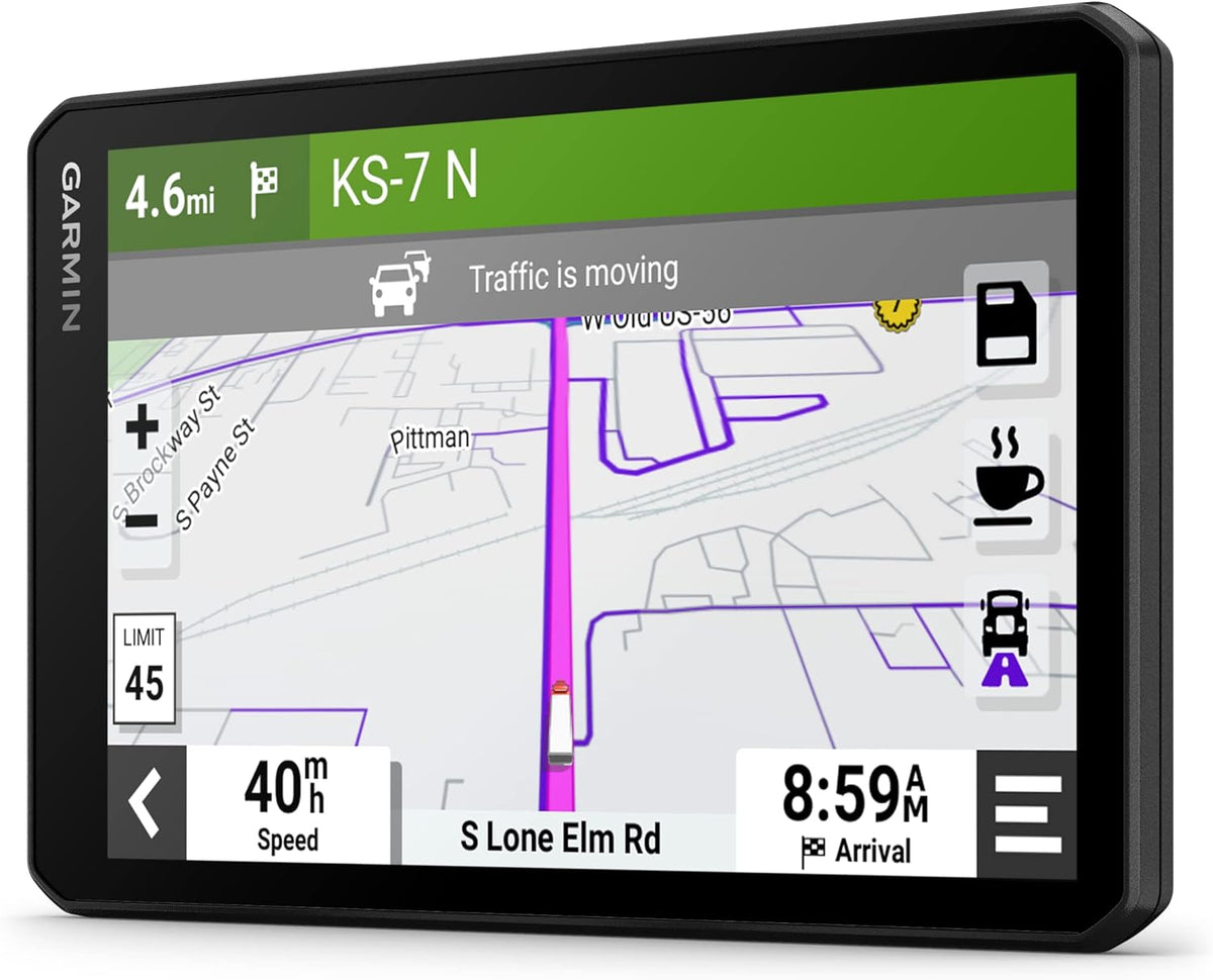 Garmin dezlCam LGV710 GPS para camión - Pantalla brillante de 7 pulgadas con cámara integrada - Tráfico en tiempo real y mapas de Europa - WiFi Bluetooth voz y asistencia