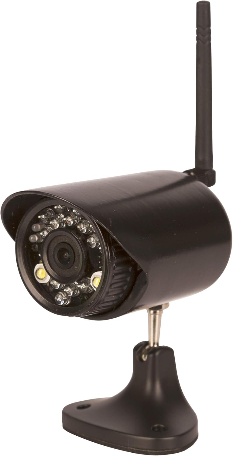 Kerbl SmartCam HD cámara IP de seguridad - Vídeo 1280 x 720 para interior - Diseño Bullet negro con clasificación IP66 - WiFi montaje magnético y control desde Android