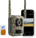 Talon Pro - Cámara de caza 4G LTE 4K 8 MP con tarjeta SIM - Infrarrojos 940 nm y disparo de 0,2 s - GPS IP67 control por app y montaje en árbol para rastreo exterior