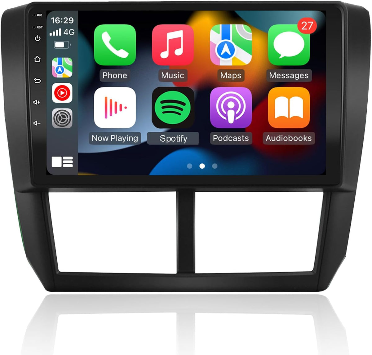 Radio Android 13 para Subaru Forester Impreza 2008 a 2012 - Pantalla táctil de 9 pulgadas con 2 GB RAM y 32 GB - CarPlay Android Auto y GPS - Bluetooth WiFi USB FM RDS SWC y MirrorLink