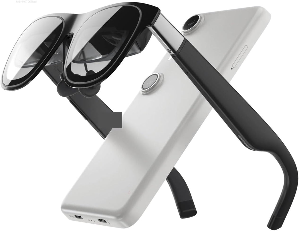 Gafas AR huangjiaxuan Beam Pro 128G Kit - Resolución 3840 x 1080 con chip X1 - Seguimiento nativo 3DoF y campo de visión de 50 grados - Sin función de traducción