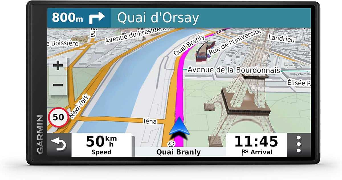 Garmin Drive 55 - Navegador GPS para coche con pantalla táctil de 5,5 pulgadas - Mapas de toda Europa tráfico en tiempo real y WiFi - TripAdvisor alertas y guía de carriles