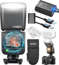 Godox V480C flash E TTL II para Canon - Número guía 50 y HSS 1 a 8000 s - Medidas 7,2 x 7,6 x 20,5 cm - Conexión inalámbrica y autonomía aproximada de 3 horas