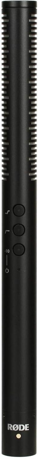 RODE NTG4 Plus micrófono de cañón - Condensador supercardioide para exteriores foley y locución - Filtro paso alto refuerzo de agudos y atenuador - Recargable mediante USB