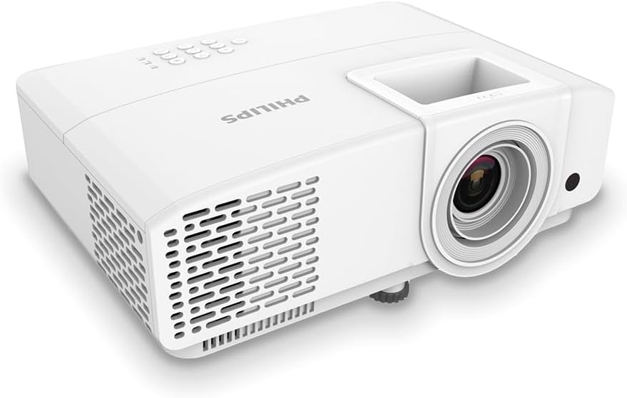 Philips ProPix 650 - Proyector portátil WXGA de 4000 lúmenes ANSI - Resolución 1280 x 800 con tecnología DLP - HDMI para educación y presentaciones con mando a distancia