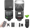 Godox V480 C - Flash TTL GN50 para cámaras Canon - HSS 1 a 8000 s y pantalla táctil con reciclaje de 1,7 s - Batería de litio USB C y hasta 650 destellos a plena potencia
