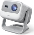 JMGO N1S proyector portátil 4K - Triple láser DLP con 1100 lúmenes ISO - Imagen de hasta 200 pulgadas y HDR10 - Google TV Netflix Dolby 10 W Bluetooth WiFi y autofocus