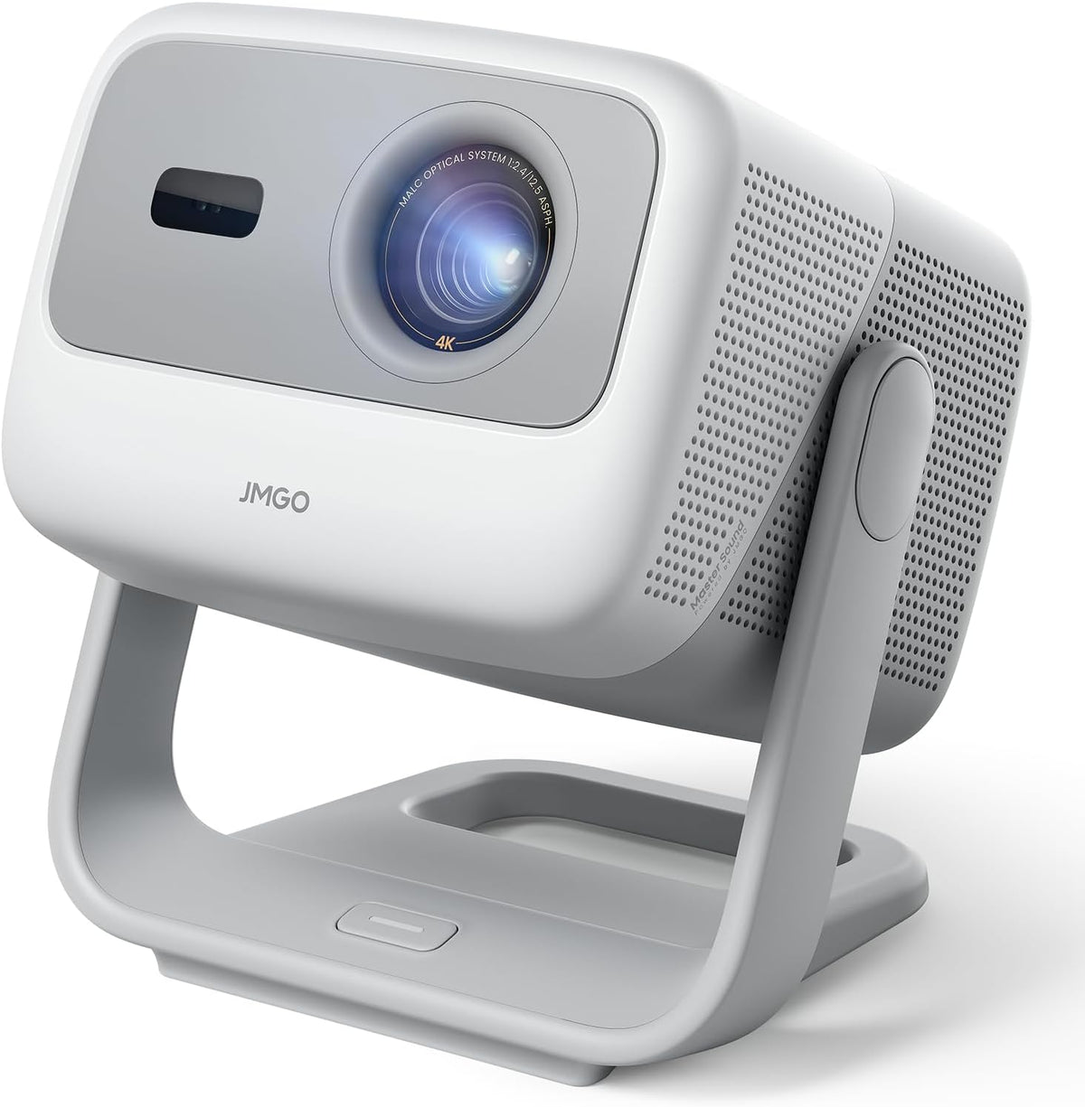 JMGO N1S proyector portátil 4K - Triple láser DLP con 1100 lúmenes ISO - Imagen de hasta 200 pulgadas y HDR10 - Google TV Netflix Dolby 10 W Bluetooth WiFi y autofocus