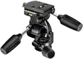Manfrotto 808RC4 - Rótula de trípode de 3 vías para cámara - Zapata de liberación rápida 410PL y peso de 3,06 libras - Control preciso para paisaje arquitectura y estudio