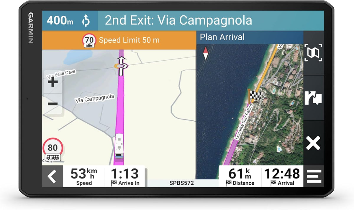 Garmin Camper 1095 EU MT D - Navegador GPS para caravana con pantalla táctil de 10 pulgadas - Tráfico en tiempo real y mapas de Europa - Bluetooth WiFi y autonomía de 2 horas