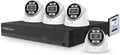 Foscam FN9108E T4 2T - Kit PoE con cámaras T5EP de 5 MP y NVR de 4 canales - Disco duro de 2 TB y visión nocturna hasta 20 m - Protección IP66 y compatibilidad ONVIF