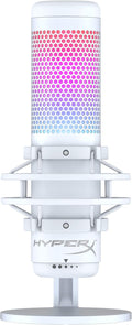 HyperX QuadCast S micrófono USB de condensador - Iluminación RGB y 4 patrones polares - Filtro pop soporte antivibración y control de ganancia - Para PC PS4 PS5 y Mac