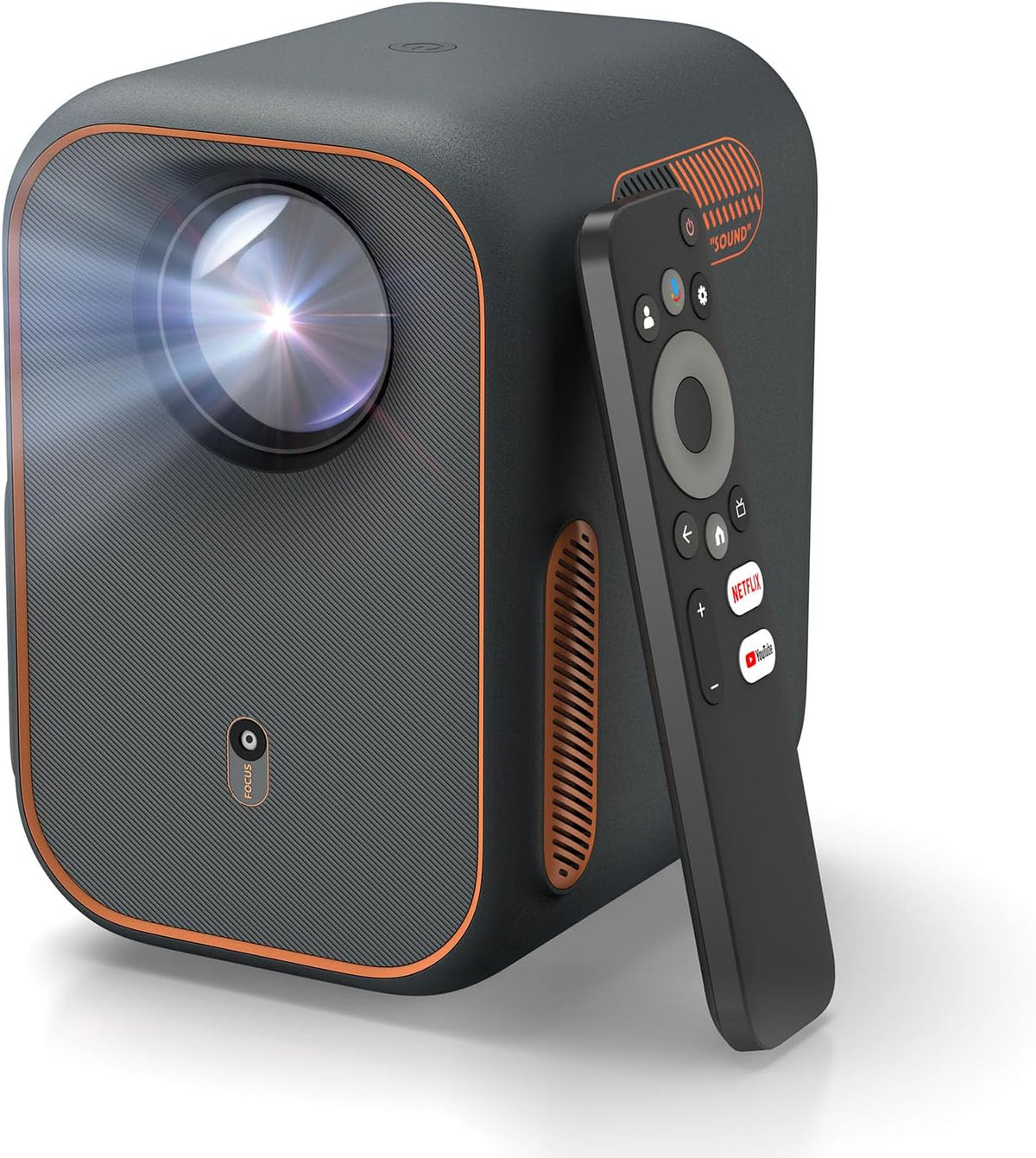 WEMAX mini proyector portátil - Full HD 1080p compatible con contenido 4K - Pantalla de hasta 120 pulgadas con Dolby Audio - WiFi Bluetooth HDMI USB y audio de 3,5 mm