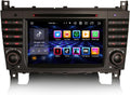 Radio Android 14 para Mercedes Benz - Pantalla táctil de 7 pulgadas con 4 GB RAM y 64 GB - CarPlay Android Auto GPS y DVD - Bluetooth 5.0 WiFi DAB y USB