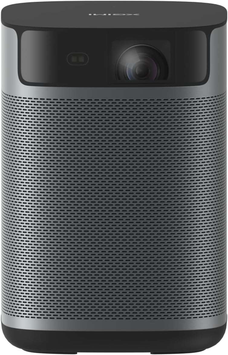 XGIMI MoGo 2 Pro New - Mini proyector portátil Full HD 1080P de 430 lúmenes ISO - Google TV con Netflix y soporte 4K - Altavoces 2 x 8 W WiFi Bluetooth y enfoque automático