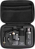 NU X B 6 sistema inalámbrico para saxofón - Transmisor de clip de 2,4 GHz con micrófono de cuello de cisne - Construcción de cobre y acabado negro - Funda recargable USB C incluida