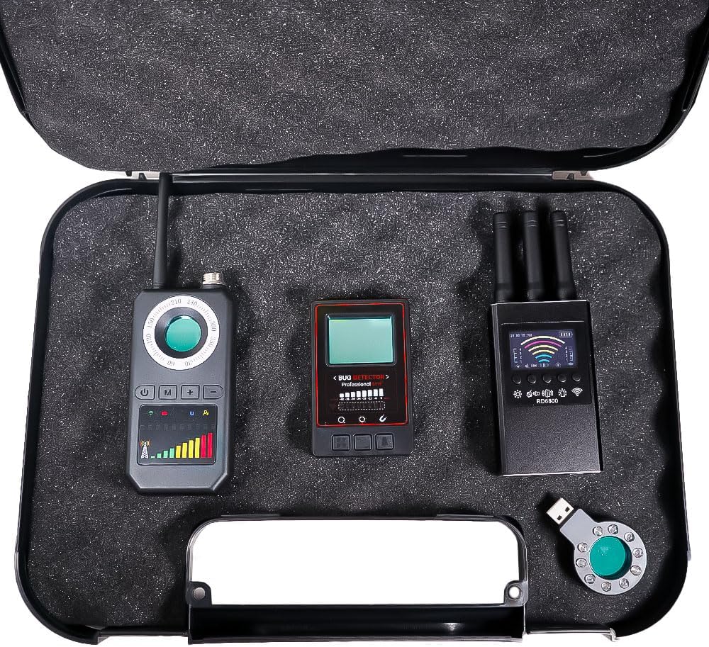 Decatronic SNIPER - Kit profesional detector de microespías cámaras y GPS - Equipo portátil de 1 kg para inspección - Para coche vivienda y oficina