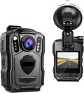 KONGMM M5 128 GB con GPS - Cámara corporal 1440P con visión nocturna e IP67 - Batería 4200 mAh y grabadora GPS - Cámara portátil con memoria de 128 GB