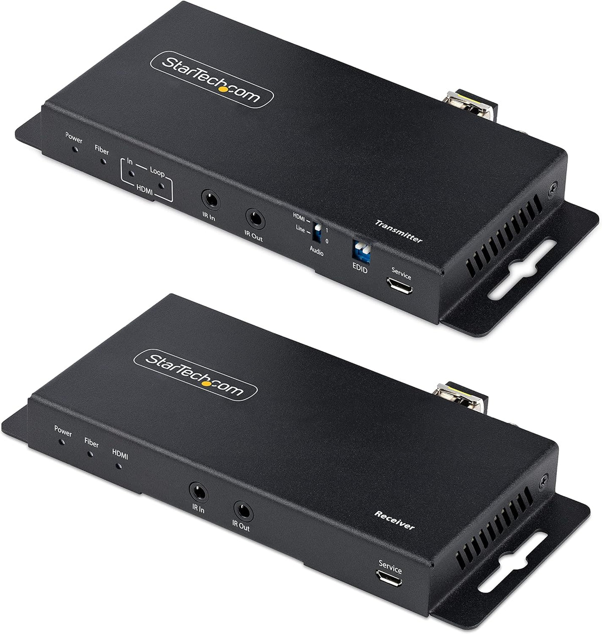 StarTech ST121HD20FXA2 extensor HDMI por fibra - 4K a 60 Hz hasta 1 km - Fibra óptica LC monomodo y multimodo - HDR HDCP audio RS232 e IR