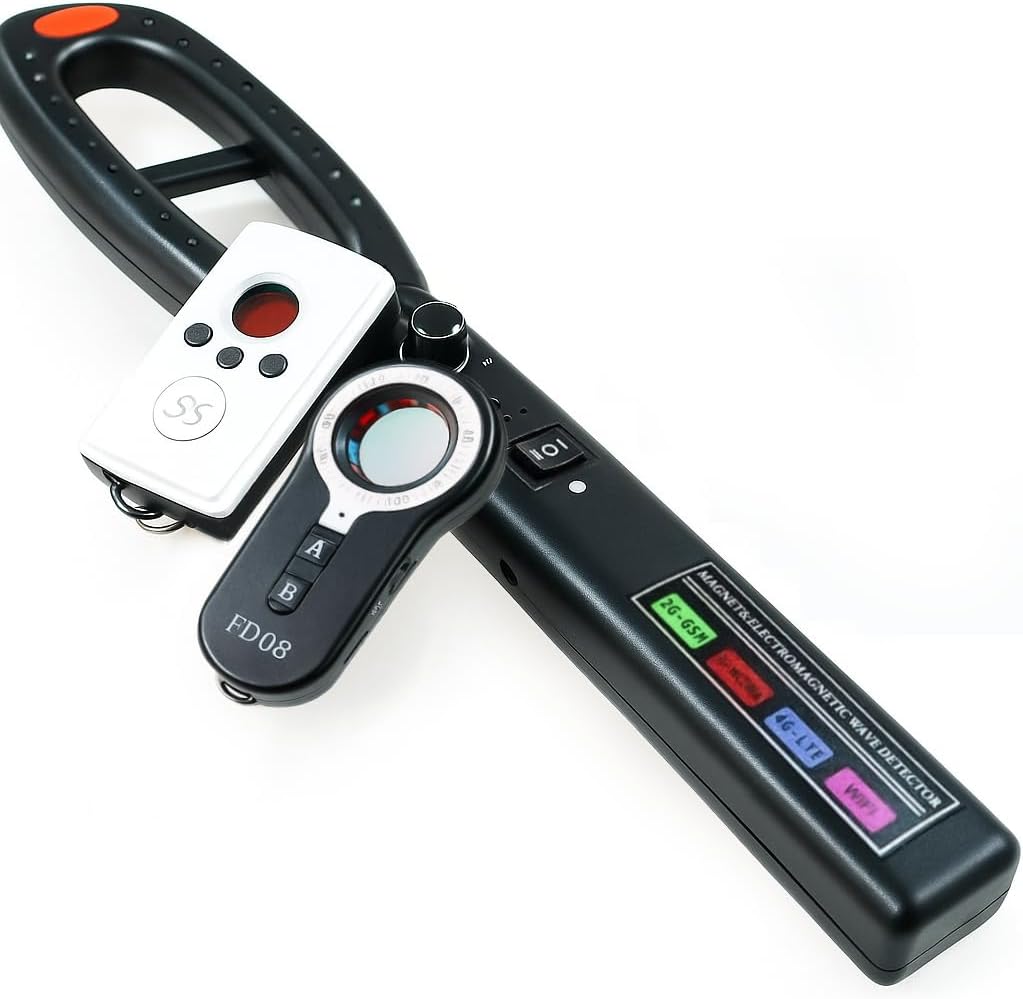 Monty Soul kit detector MICROSPIE - Detección de señales GPS WiFi GSM y radiofrecuencia - Batería Li Ion incluida y control táctil - Kit de 2 unidades con peso de 190 g
