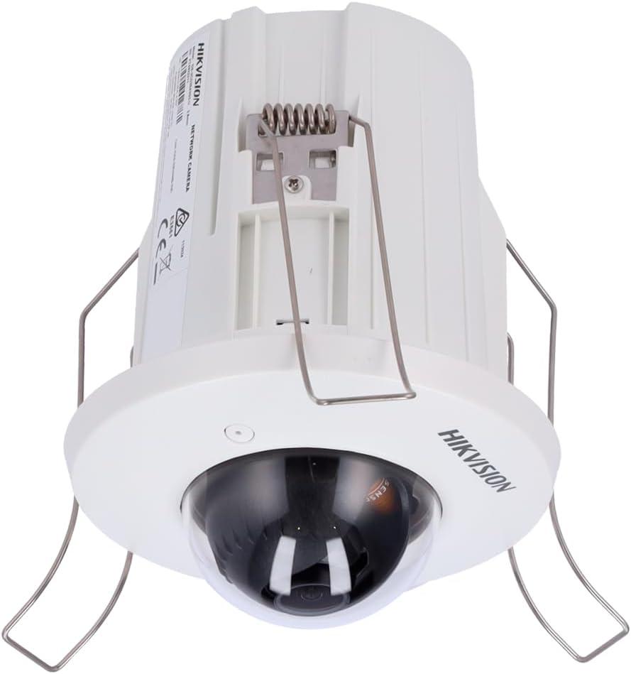 Cámara de vigilancia AcuSense de 4 MP - Resolución 1520p y formato cúpula - Montaje empotrado en techo para exterior - Conexión por cable y sistema de 6 canales