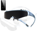 Gafas inteligentes AR Micro OLED - Pantalla 3D de 120 pulgadas con frecuencia de 90 Hz - Diseño Plug and Play para adultos - Audio integrado y almohadilla nasal ajustable