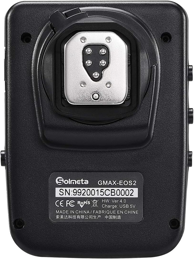 GMAX EOS2 Geotagger GPS - Receptor para cámaras Canon EOS compatible con GP E2 - Bluetooth y batería de litio de 1900 mAh - Hasta 18 horas para geolocalización fotográfica