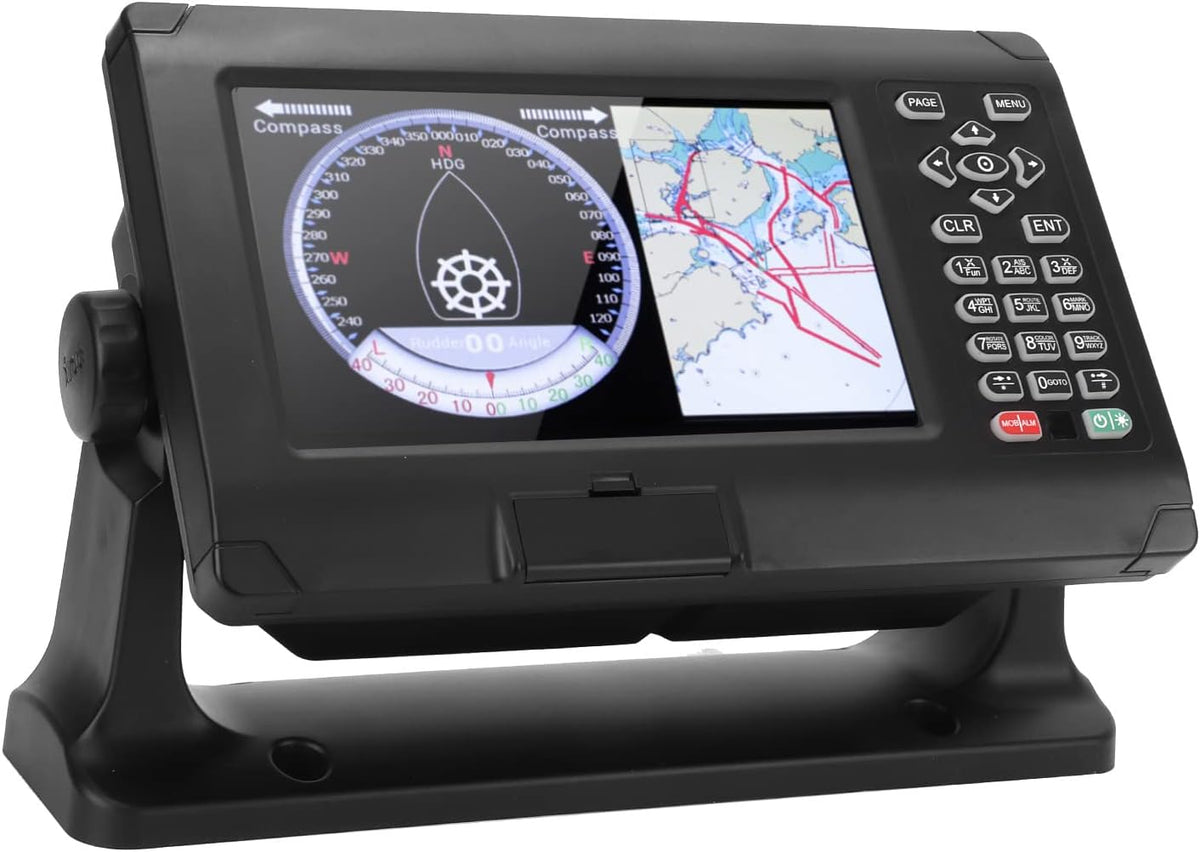 Chartplotter marino de 8 pulgadas - Pantalla TFT LCD a color con posicionamiento BDS y GPS - Protección IP65 para uso en navegación - Posicionamiento de modo dual de alta precisión