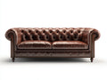 Sofás 2 plazas tapizados 200x90x78 cm - marrón - diseño clásico Chesterfield para salón